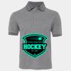 JB's  BIRDS EYE POLO   CHARCOAL - S Thumbnail