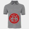 JB's  BIRDS EYE POLO   CHARCOAL - S Thumbnail