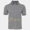 JB's  BIRDS EYE POLO   CHARCOAL - S Thumbnail