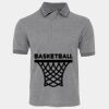 JB's  BIRDS EYE POLO   CHARCOAL - S Thumbnail