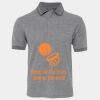 JB's  BIRDS EYE POLO   CHARCOAL - S Thumbnail