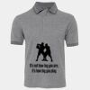 JB's  BIRDS EYE POLO   CHARCOAL - S Thumbnail