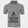 JB's  BIRDS EYE POLO   CHARCOAL - S Thumbnail
