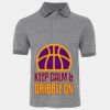 JB's  BIRDS EYE POLO   CHARCOAL - S Thumbnail