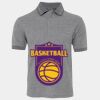JB's  BIRDS EYE POLO   CHARCOAL - S Thumbnail