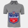 JB's  BIRDS EYE POLO   CHARCOAL - S Thumbnail
