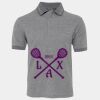 JB's  BIRDS EYE POLO   CHARCOAL - S Thumbnail