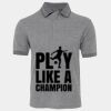JB's  BIRDS EYE POLO   CHARCOAL - S Thumbnail