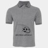 JB's  BIRDS EYE POLO   CHARCOAL - S Thumbnail