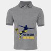 JB's  BIRDS EYE POLO   CHARCOAL - S Thumbnail