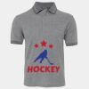JB's  BIRDS EYE POLO   CHARCOAL - S Thumbnail