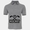 JB's  BIRDS EYE POLO   CHARCOAL - S Thumbnail