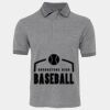 JB's  BIRDS EYE POLO   CHARCOAL - S Thumbnail