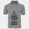 JB's  BIRDS EYE POLO   CHARCOAL - S Thumbnail