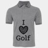 JB's  BIRDS EYE POLO   CHARCOAL - S Thumbnail