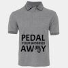 JB's  BIRDS EYE POLO   CHARCOAL - S Thumbnail