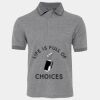 JB's  BIRDS EYE POLO   CHARCOAL - S Thumbnail