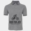 JB's  BIRDS EYE POLO   CHARCOAL - S Thumbnail