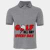 JB's  BIRDS EYE POLO   CHARCOAL - S Thumbnail