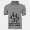 JB's  BIRDS EYE POLO   CHARCOAL - S Thumbnail