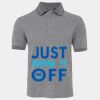 JB's  BIRDS EYE POLO   CHARCOAL - S Thumbnail