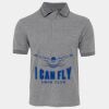 JB's  BIRDS EYE POLO   CHARCOAL - S Thumbnail