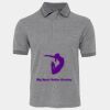 JB's  BIRDS EYE POLO   CHARCOAL - S Thumbnail