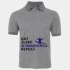 JB's  BIRDS EYE POLO   CHARCOAL - S Thumbnail