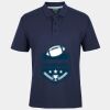 C OF C  JERSEY POLO   CHARCOAL Thumbnail