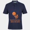 C OF C  JERSEY POLO   CHARCOAL Thumbnail